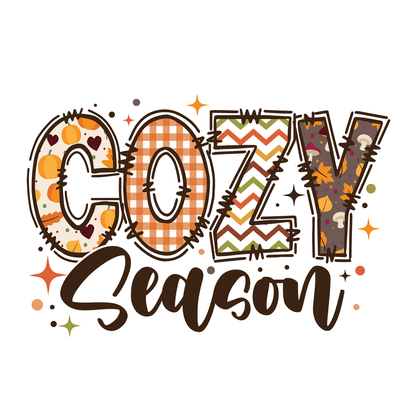 T-Shirt - "COZY SEASON" DTF Print