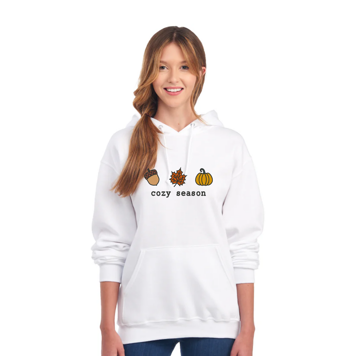 Embroidered Hoodie - "COZY SEASON"