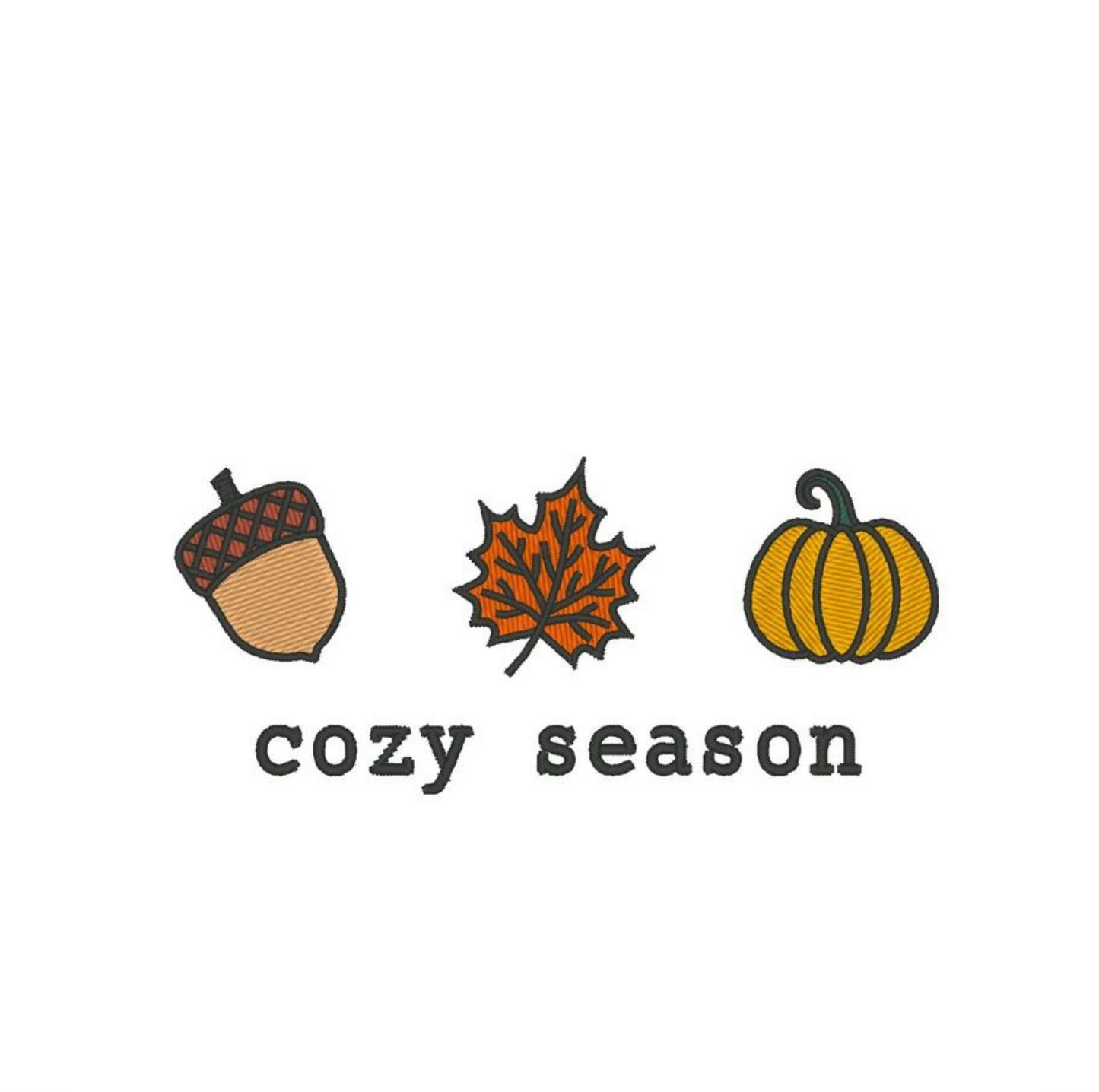 Embroidered Hoodie - "COZY SEASON"