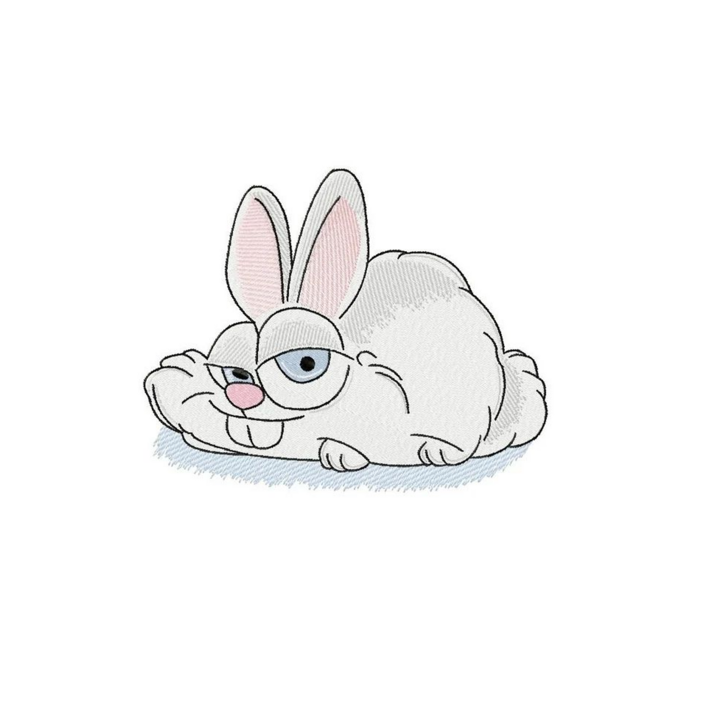 Embroidered Hoodie - "SIDE EYED RABBIT"