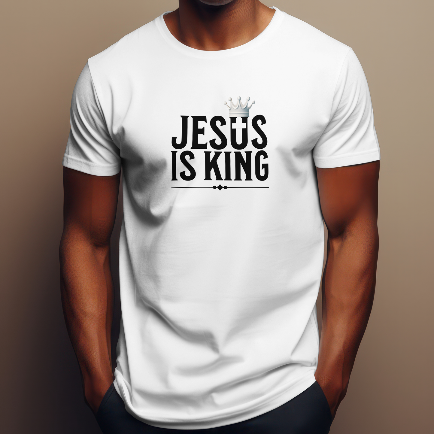 T-Shirt - "JESUS IS KING" DTF Print