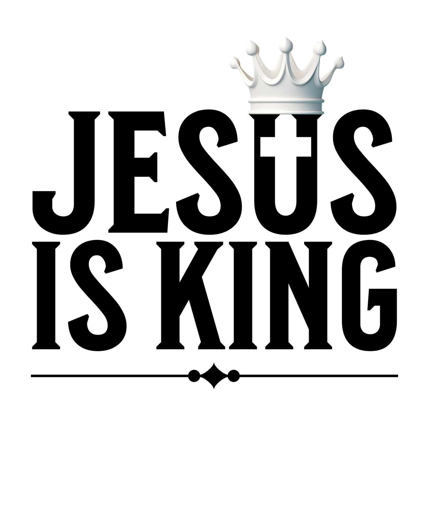 T-Shirt - "JESUS IS KING" DTF Print