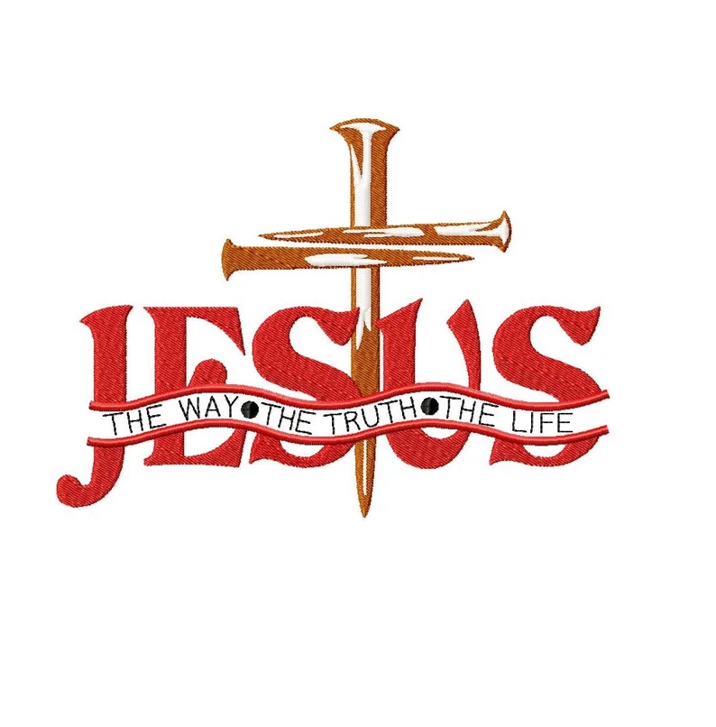 Embroidered Hoodie - "JESUS THE WAY TRUTH & LIFE"