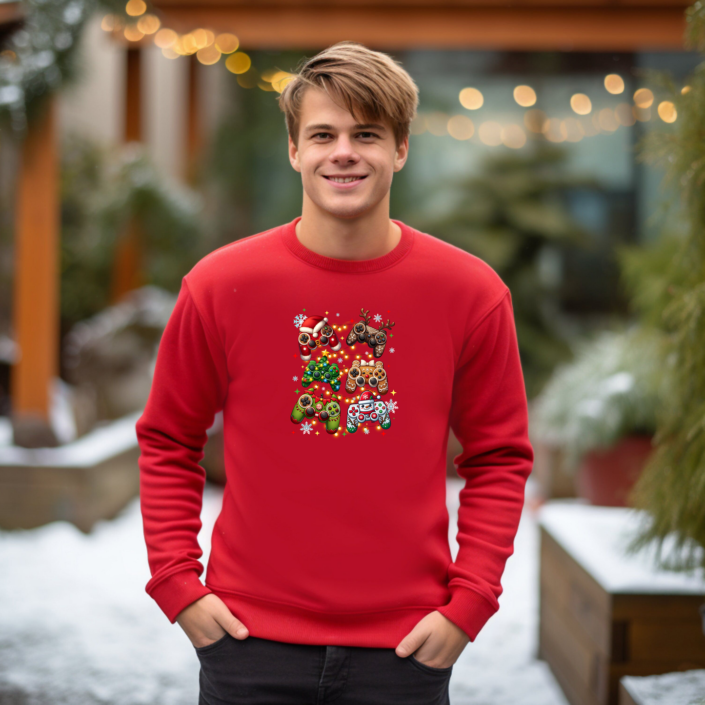 Sweatshirt - "CHRISTMAS GAME CONTROLLERS" DTF Print