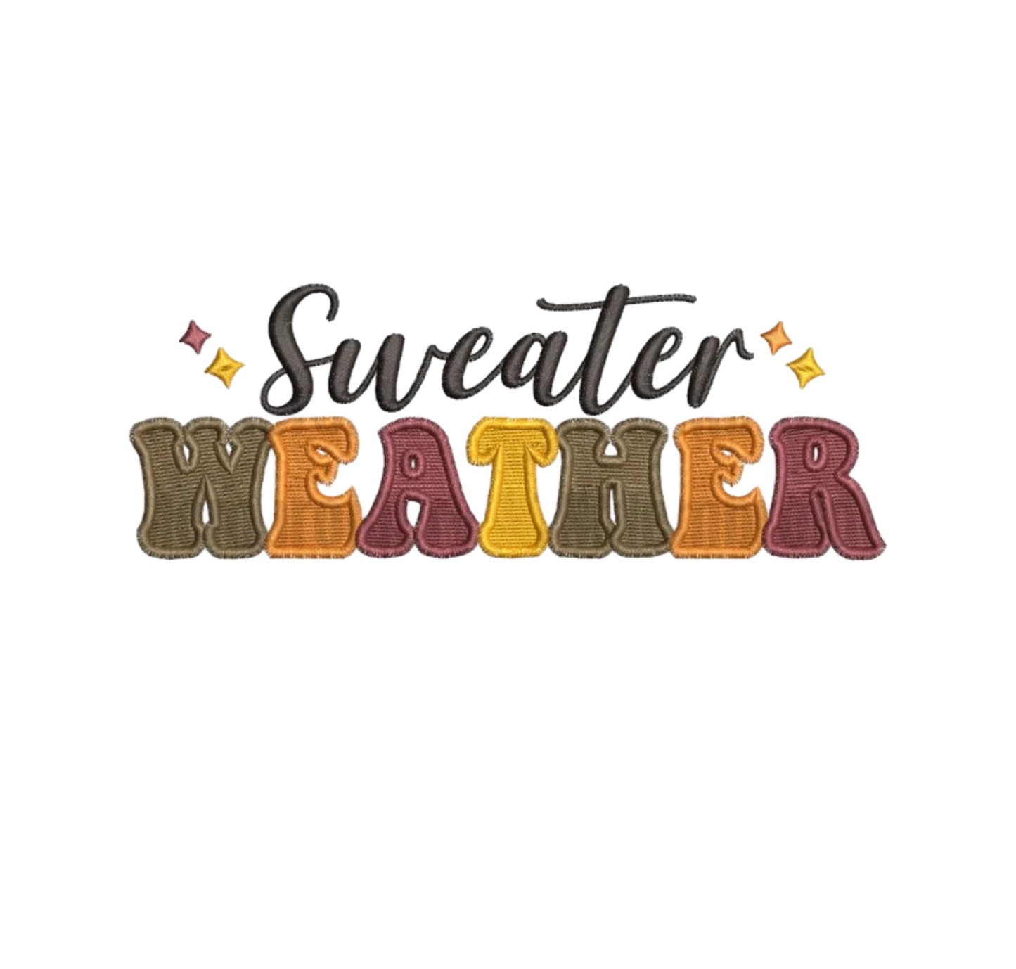 Embroidered Hoodie - "SWEATER WEATHER"