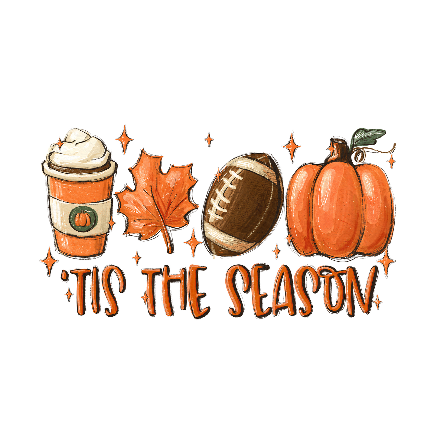 Hoodie - "TIS THE SEASON" DTF Print