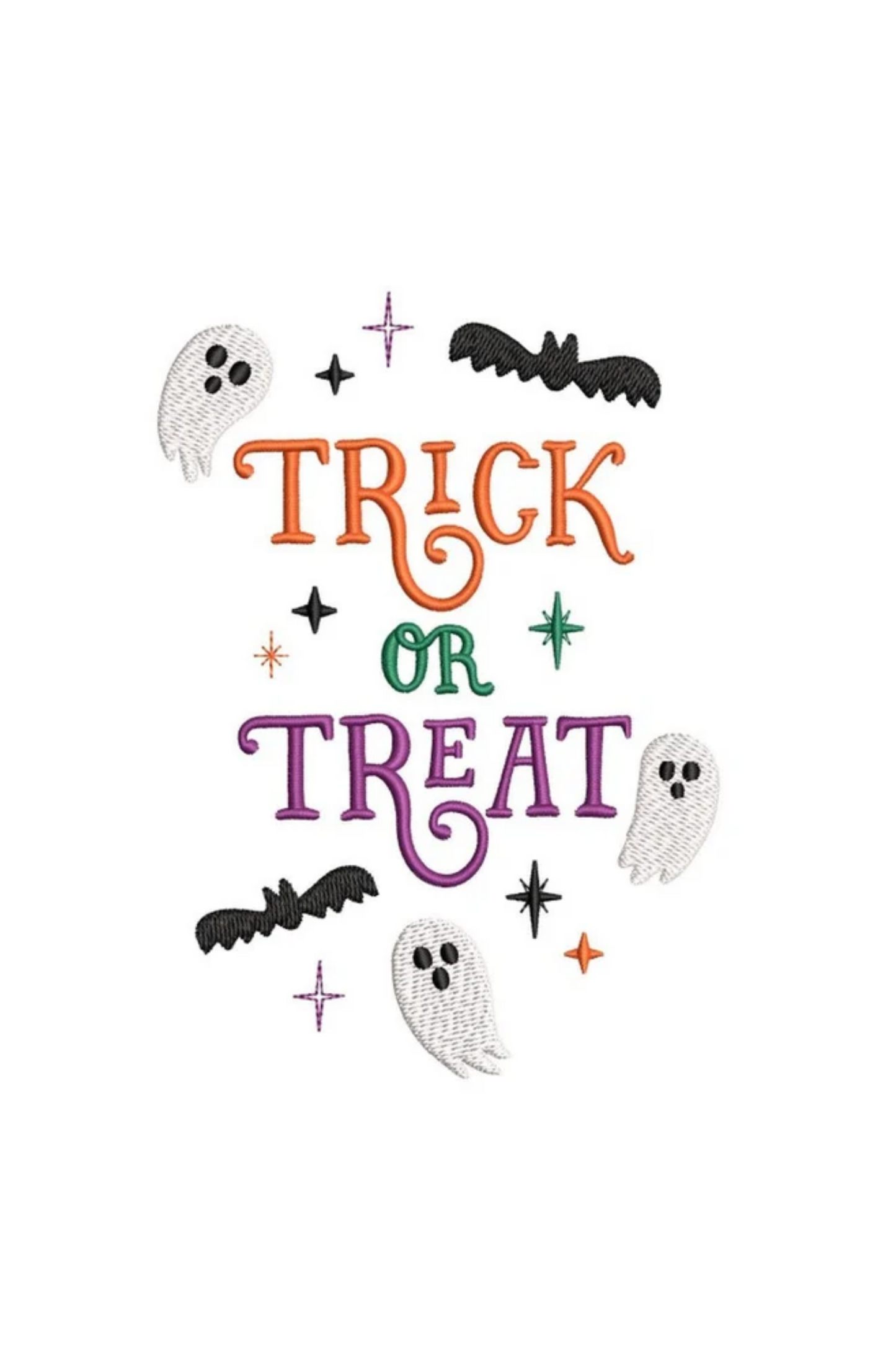 Embroidered Hoodie - "TRICK OR TREAT"